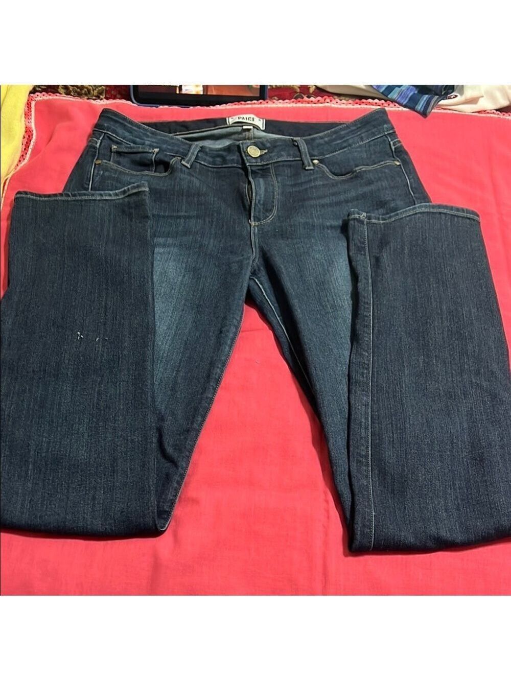PAIGE Skylight Straight SkinnyJeans. 33” inseam.  Size 31. Bit of stretch